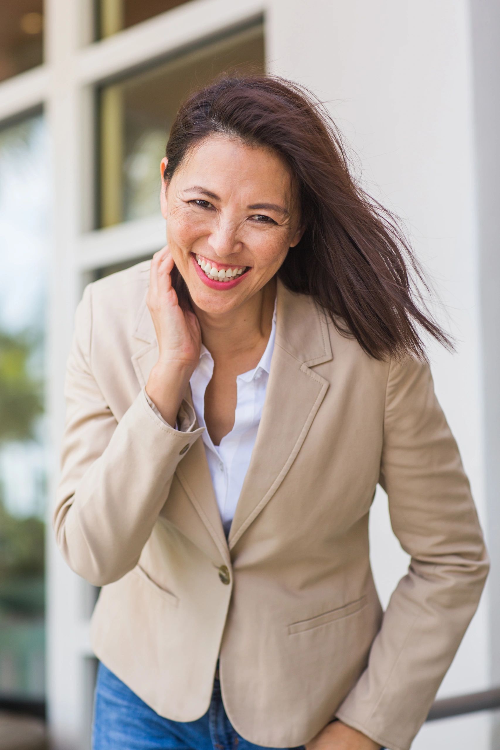 Confident businesswoman portrait in an office setting