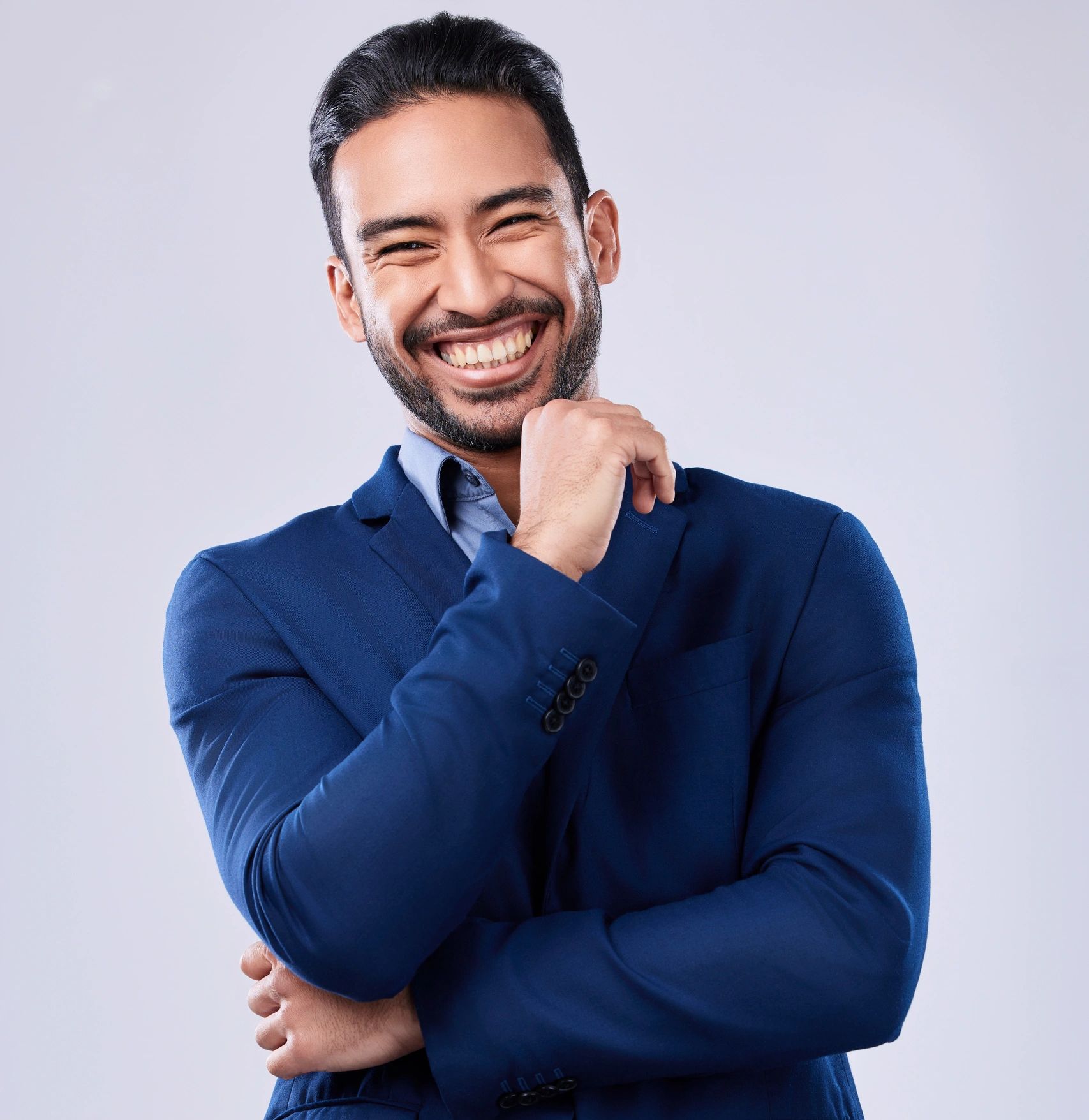 Professional businessman studio headshot